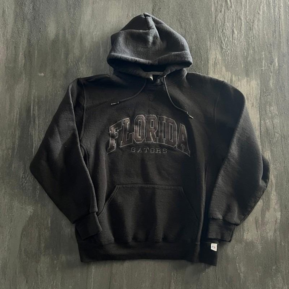 Vintage‎ Florida Gators Hoodie Mens Large Black Russell Athletic